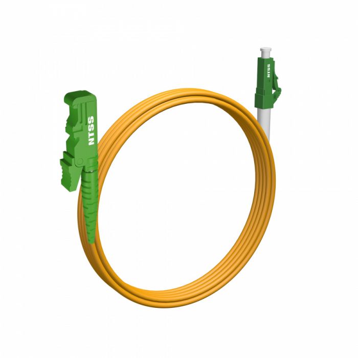 Шнур оптический NTSS spc E2000/APC-LC/APC 9/125 3.0мм 4м LSZH (патч-корд)