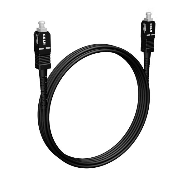 Шнур оптический NTSS spc SC/APC-SC/APC 9/125 3.0мм 3м черный LSZH (патч-корд)