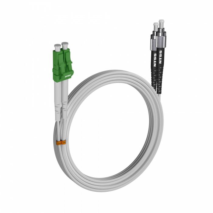 Шнур оптический NTSS dpc LC/APC-FC/UPC 9/125 G.657A1 2.0мм 15м LSZH (патч-корд)
