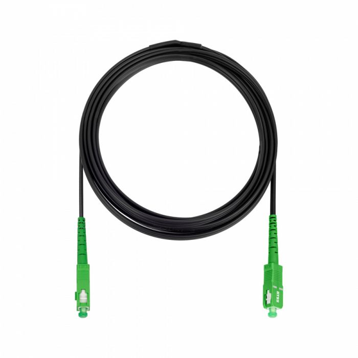 Дроп-кабель NTSS spc SC/APC-SC/APC G.657A1 110м LSZH S/0 стеклопруток, без ВСЭ, черный (патч-корд)