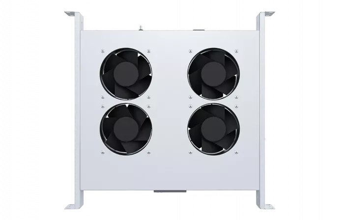 Вентиляторный модуль , 4 вентилятора с цифровым термореле  ВМ-4-19"-Т-2 ССД