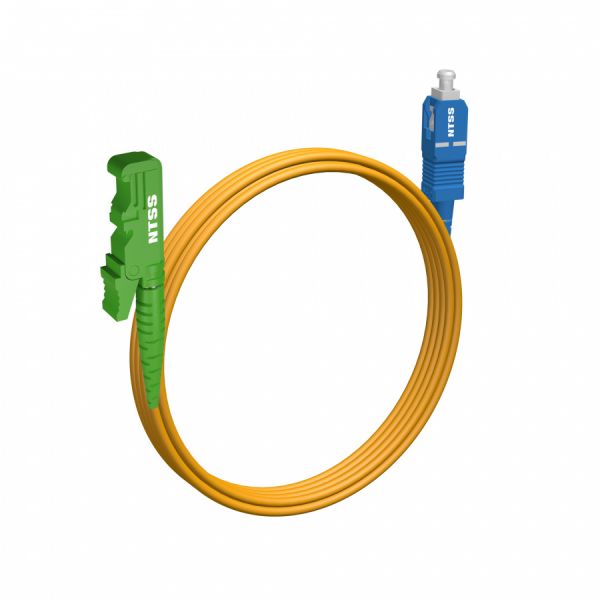 Шнур оптический NTSS spc E2000/APC-SC/UPC 9/125 3.0мм 3м LSZH (патч-корд)