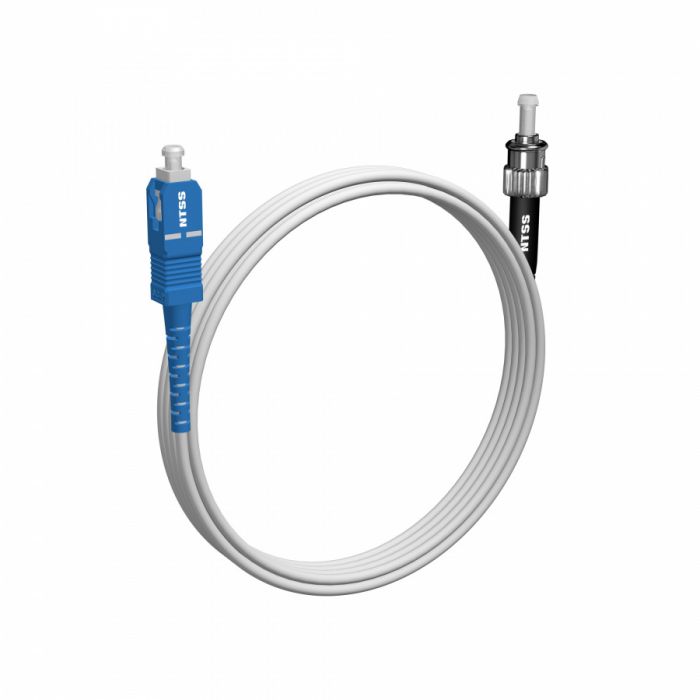 Шнур оптический NTSS spc SC/UPC-ST/UPC 9/125 G.657A1 3.0мм 4м LSZH (патч-корд)