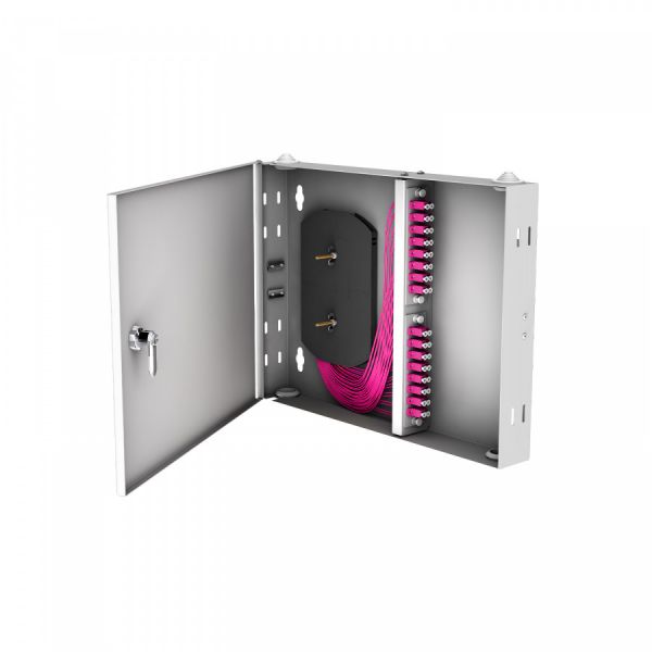 Кросс настенный NTSS PREMIUM, предсобранный, 10 портов LC/UPC duplex, 50/125 мкм OM4