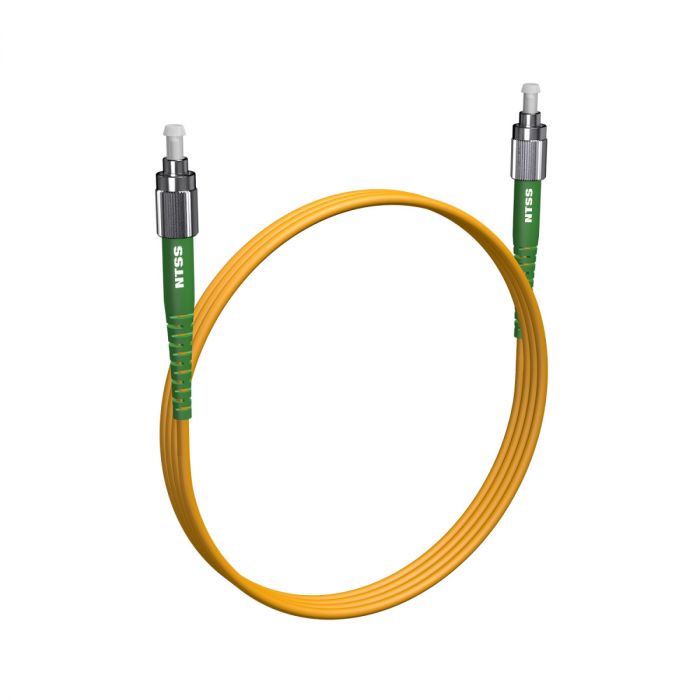 Армированный шнур оптический NTSS spc FC/APC-FC/APC 9/125 3.0мм 1м LSZH (патч-корд)