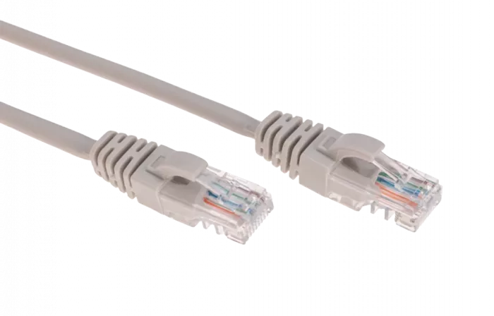 02-0100-03 REXANT Патч-корд U/UTP, CAT 5e, RJ45-RJ45, 26AWG, LSZH, серый, 0,3м