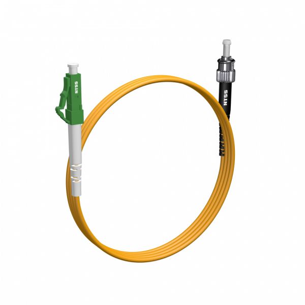 Шнур оптический NTSS spc LC/APC-ST/UPC 9/125 3.0мм 1м LSZH (патч-корд)