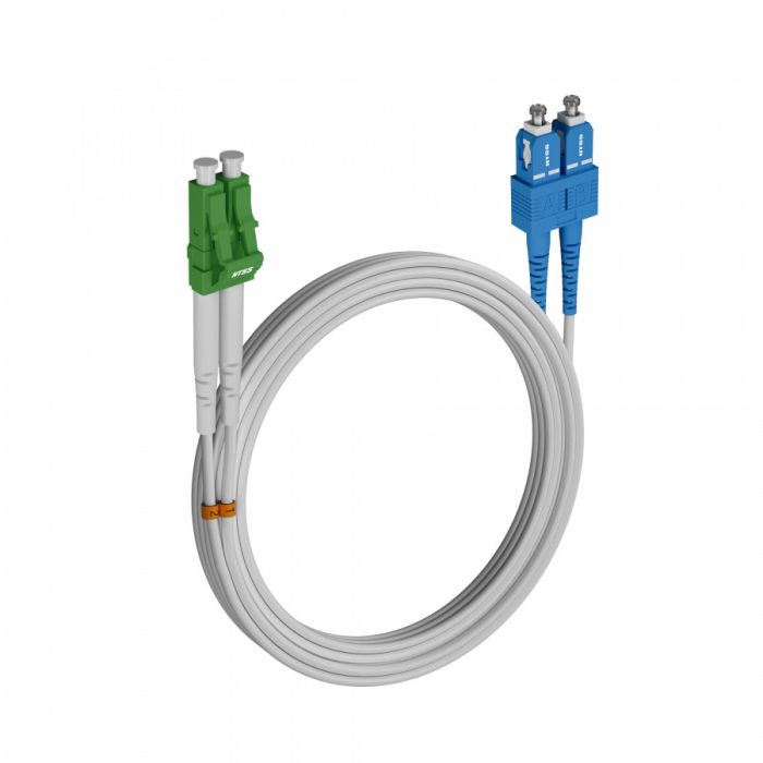 Шнур оптический NTSS dpc LC/APC-SC/UPC 9/125 G.657A1 2.0мм 20м LSZH (патч-корд)