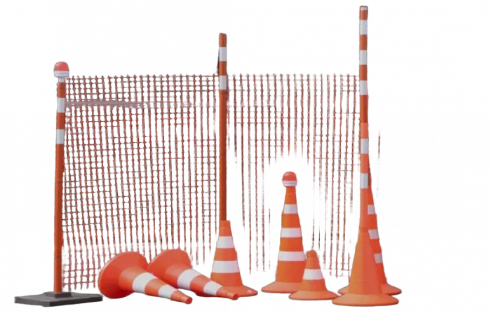 А-45/1,3/25 Аварийное ограждение 40*45мм  (рулон 25м), оранжевое