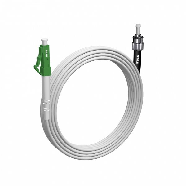 Шнур оптический NTSS spc LC/APC-ST/UPC 9/125 G.657A1 3.0мм 15м LSZH (патч-корд)