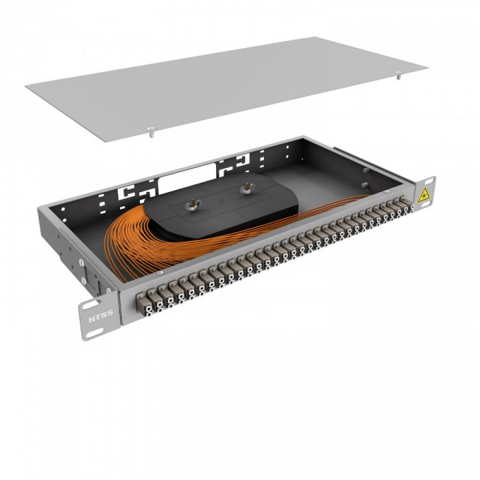 Кросс 19" NTSS PREMIUM, предсобранный 1U, 32 порта LC/UPC duplex, 62.5/125 мкм