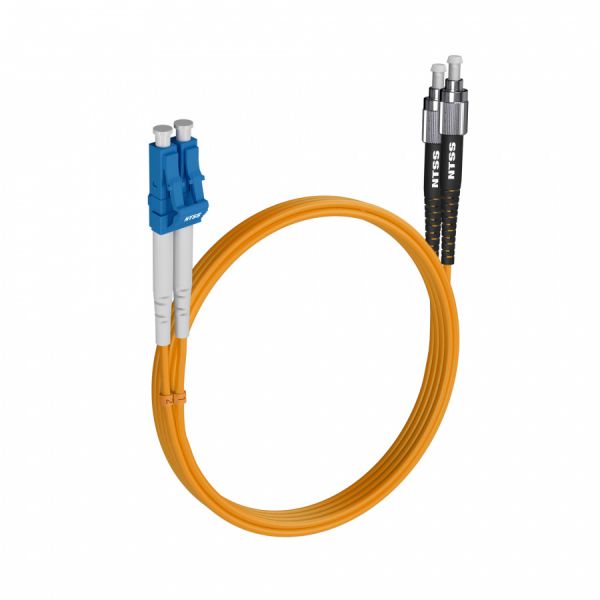 Шнур оптический NTSS dpc LC/UPC-FC/UPC 9/125 3.0мм 9м LSZH (патч-корд)