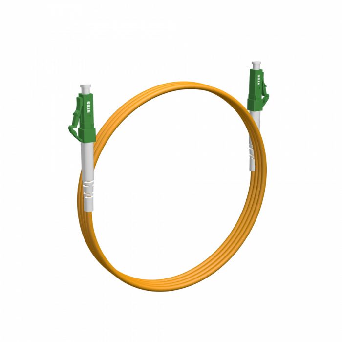 Армированный шнур оптический NTSS PREMIUM spc LC/APC-LC/APC 9/125 3.0мм 1м LSZH (патч-корд)