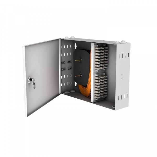 Кросс настенный NTSS PREMIUM, предсобранный, 24 порта LC/UPC duplex, 62.5/125 мкм