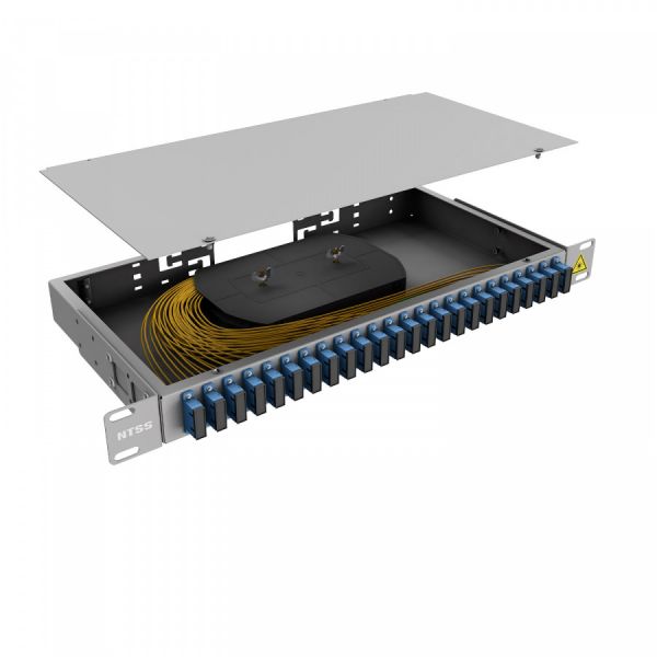 Кросс 19" NTSS PREMIUM, предсобранный 1U, 24 порта SC/UPC duplex, 9/125 мкм