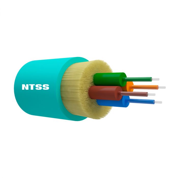Оптический кабель внутренний NTSS PREMIUM 4 волокна OM3, 50/125, LSZH(нг(A)-HF), АКВА