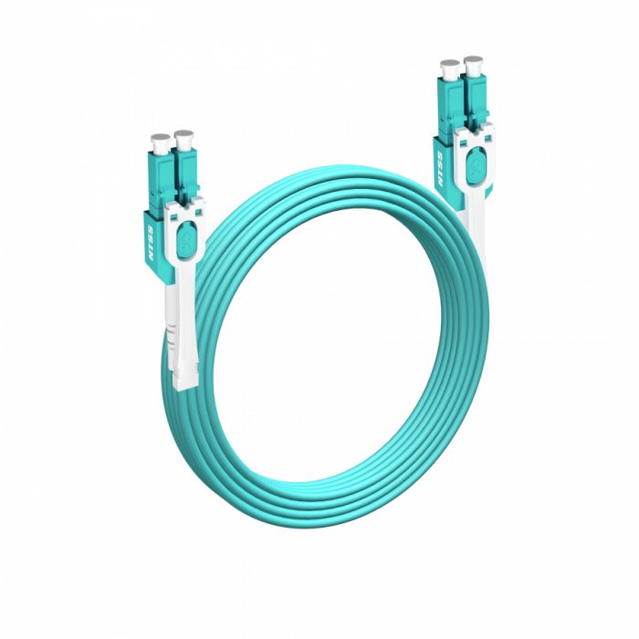 Шнур оптический NTSS PREMIUM dpc Push Pull Tabs UniBoot LCpptub/UPC-LCpptub/UPC 50/125 ОМ3 2.0мм, 15м LSZH (патч-корд)