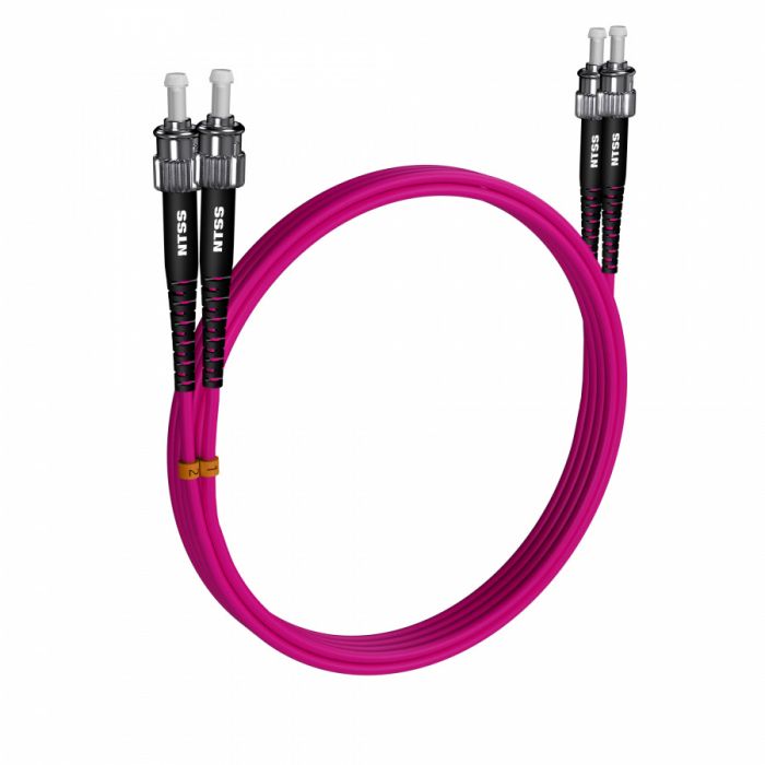 Шнур оптический NTSS dpc ST/UPC-ST/UPC 50/125 OM4 3.0мм 5м LSZH (патч-корд)