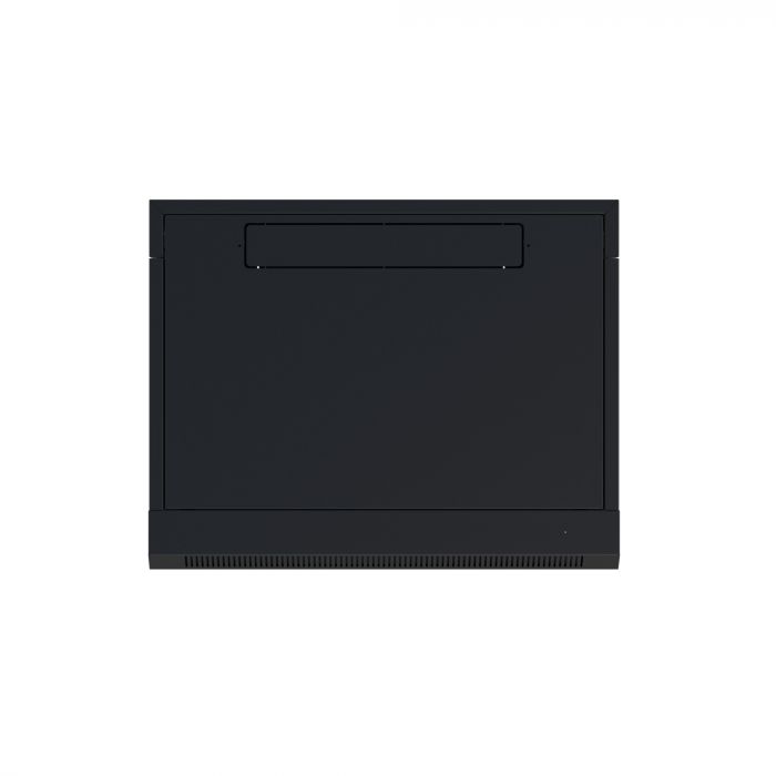 Шкаф настенный телекоммуникационный NTSS W 9U 600х600х500мм, 2 профиля 19, дверь стеклянная, боковые стенки съемные, задняя стенка, разобранный, черный RAL 9005