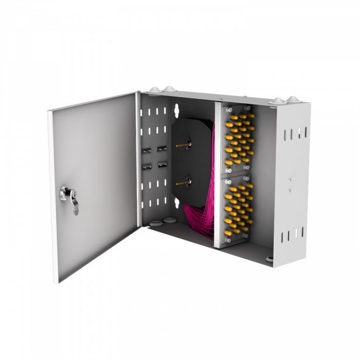 Кросс настенный NTSS PREMIUM, предсобранный, 48 портов ST/UPC, 50/125 мкм OM4