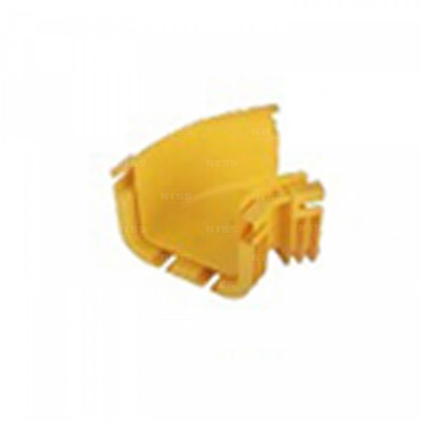 Уголок горизонтальный 45° оптического лотка NTSS 120*100 мм, желтый