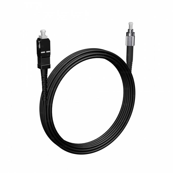 Шнур оптический NTSS spc SC/UPC-FC/UPC 9/125 3.0мм 15м черный LSZH (патч-корд)
