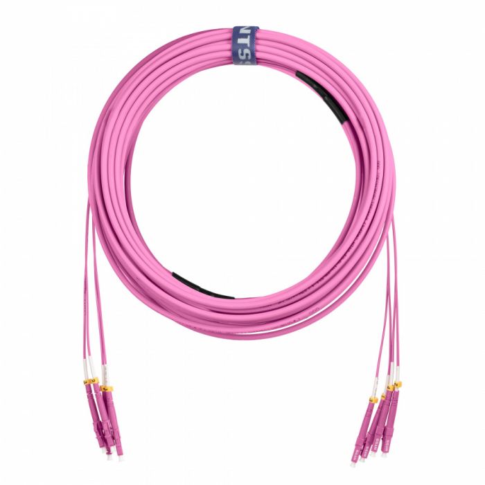 Сборка кабельная NTSS PREMIUM 24ов, LC/UPC-LC/UPC 50/125мкм OM4, длина 80м, вывод 0.5м, буфер 3мм для внутренней прокладки (NTSS-FO-D-IN-РМ-504-24-LSZH) в бухте