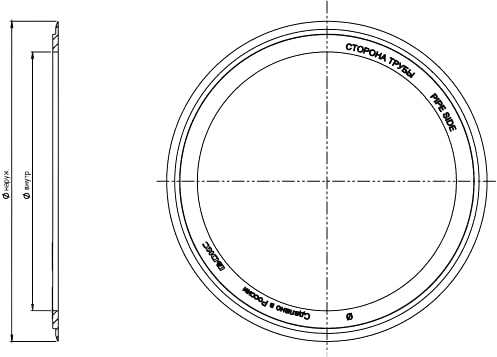 016110 Кольцо уплотнительное д/двустенных труб d-110мм