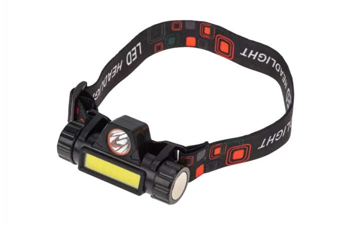 75-7839 Фонарь налобный NEW AGE, трехрежимный, поворотный, сверхлегкий, с магнитом REXANT