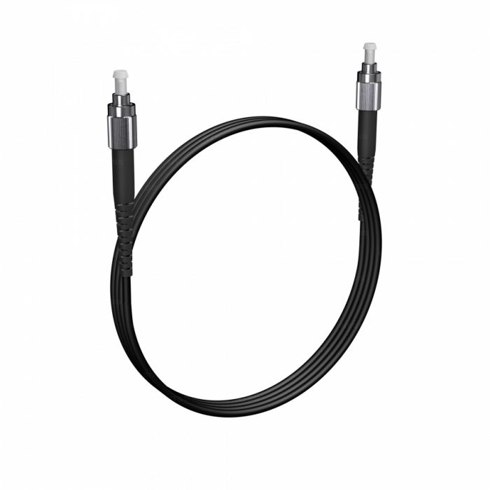 Шнур оптический NTSS PREMIUM spc FC/APC-FC/APC 9/125 3.0мм 1м черный LSZH (патч-корд)