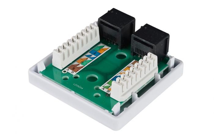 CS2-1C5EU-22 ITK Настенная инф. розетка RJ45, кат.5Е UTP, 2-порта