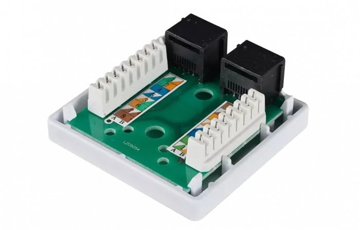 CS2-1C5EU-22 ITK Настенная инф. розетка RJ45, кат.5Е UTP, 2-порта