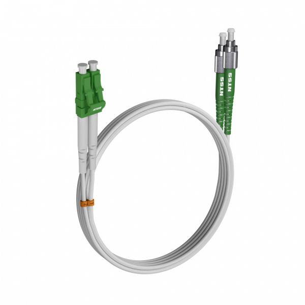 Шнур оптический NTSS dpc LC/APC-FC/APC 9/125 G.657A1 3.0мм 7м LSZH (патч-корд)