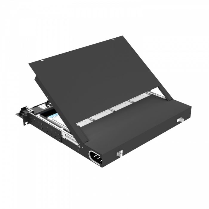 Кросс распределительный стоечный выдвижной 19” NTSS PREMIUM RRDC 1U, 12 CSM MTP кассет, черный