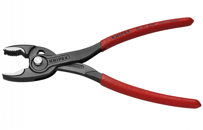 KN-8201200 TwinGrip клещи с фронтальным и боковым захватами, зев 4-22 мм, длина 200 мм, обливные ручки