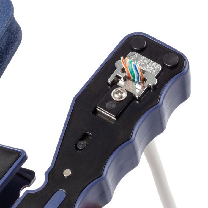 Кримпер NTSS для сквозных коннекторов RJ45, зачистка, обрезка кабеля