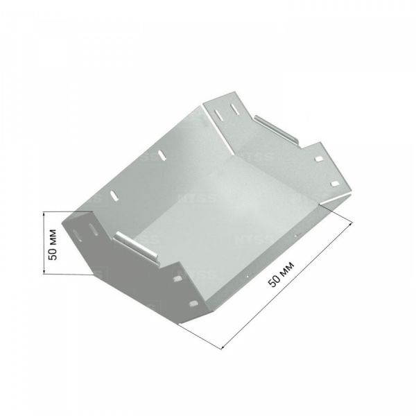 Вертикальный внутренний угол NTSS 90° 50х50, толщина 0,55 (с крышкой)