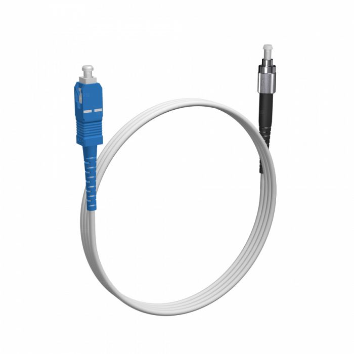 Шнур оптический NTSS spc SC/UPC-FC/UPC 9/125 G.657A1 2.0мм 1м LSZH (патч-корд)