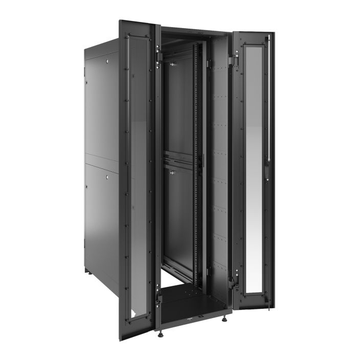 Модульная панель-увеличитель глубины 300мм DS 48U шириной 750мм для систем с боковым охлаждением, черный RAL9005