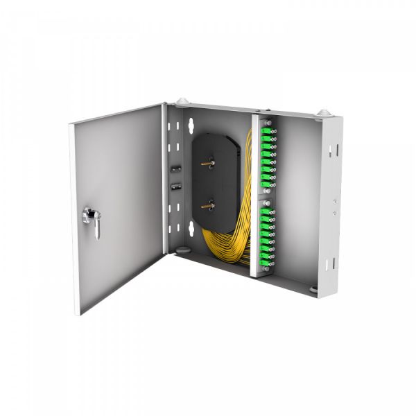 Кросс настенный NTSS PREMIUM, предсобранный, 16 портов LC/APC duplex, 9/125 мкм