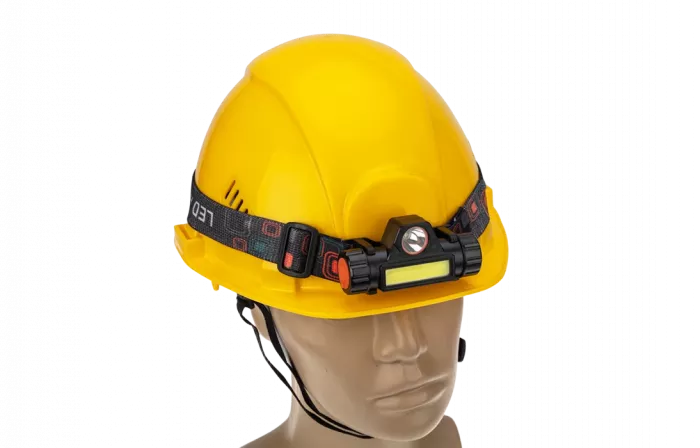 75-7839 Фонарь налобный NEW AGE, трехрежимный, поворотный, сверхлегкий, с магнитом REXANT