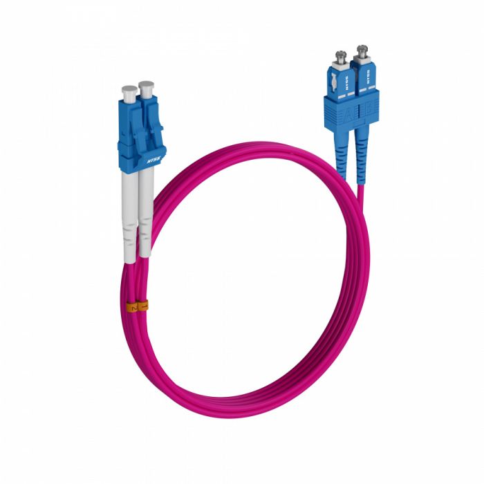 Шнур оптический NTSS dpc LC/UPC-SC/UPC 50/125 OM4 3.0мм 7м LSZH (патч-корд)