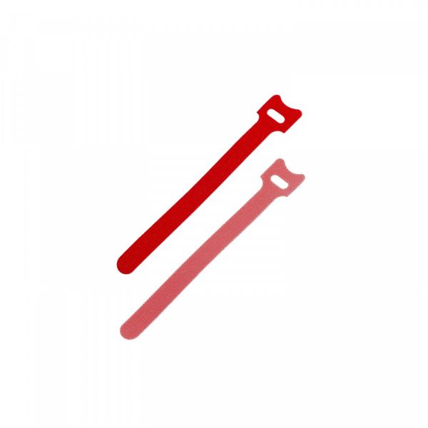 Хомут липучка 150х12 красный (упак 20шт)