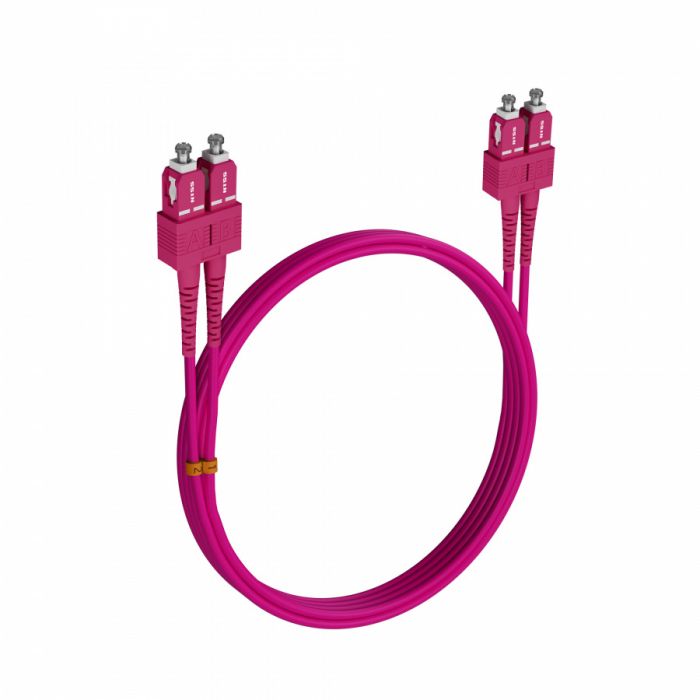 Шнур оптический NTSS dpc SC/UPC-SC/UPC 50/125 OM4 2.0мм 8м LSZH (патч-корд)