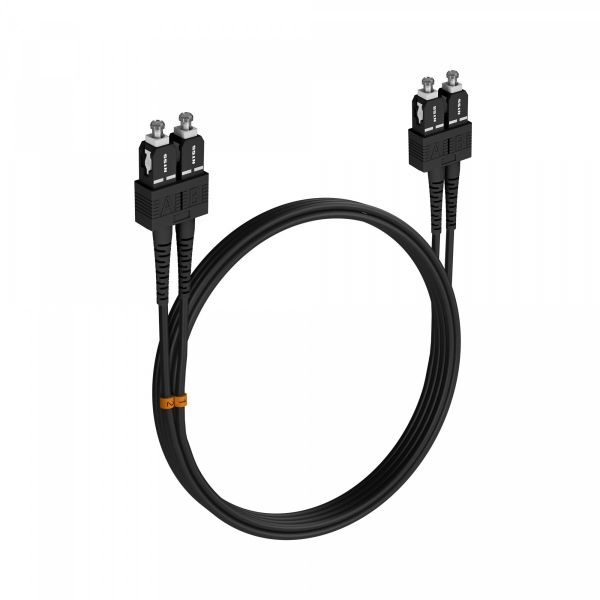 Шнур оптический NTSS dpc SC/UPC-SC/UPC 50/125 OM4 3.0мм 5м черный LSZH (патч-корд)