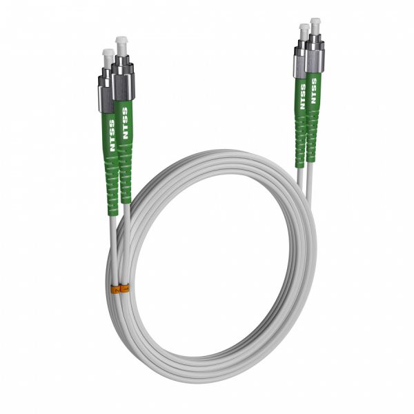 Шнур оптический NTSS dpc FC/APC-FC/APC 9/125 G.657A1 3.0мм 15м LSZH (патч-корд)