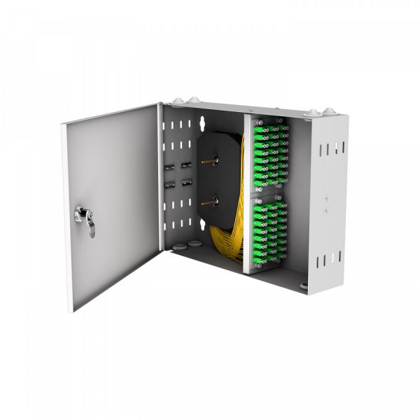 Кросс настенный NTSS PREMIUM, предсобранный, 48 портов LC/APC duplex, 9/125 мкм