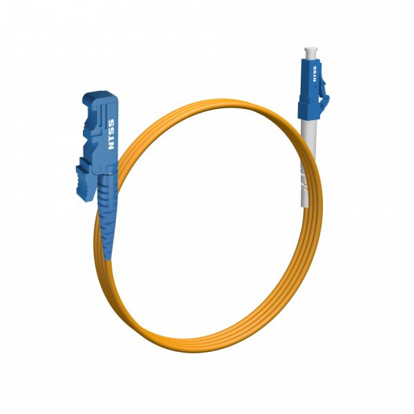 Шнур оптический NTSS spc E2000/UPC-LC/UPC 9/125 3.0мм 2м LSZH (патч-корд)