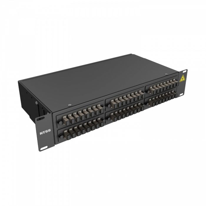 Кросс 19" NTSS PREMIUM, предсобранный 2U, 32 порта SC/UPC, 62.5/125 мкм, черный
