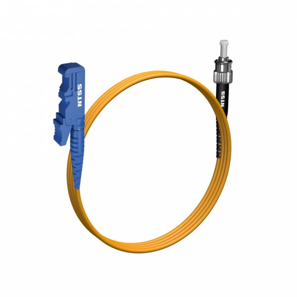 Шнур оптический NTSS spc E2000/UPC-ST/UPC 9/125 3.0мм 2м LSZH (патч-корд)